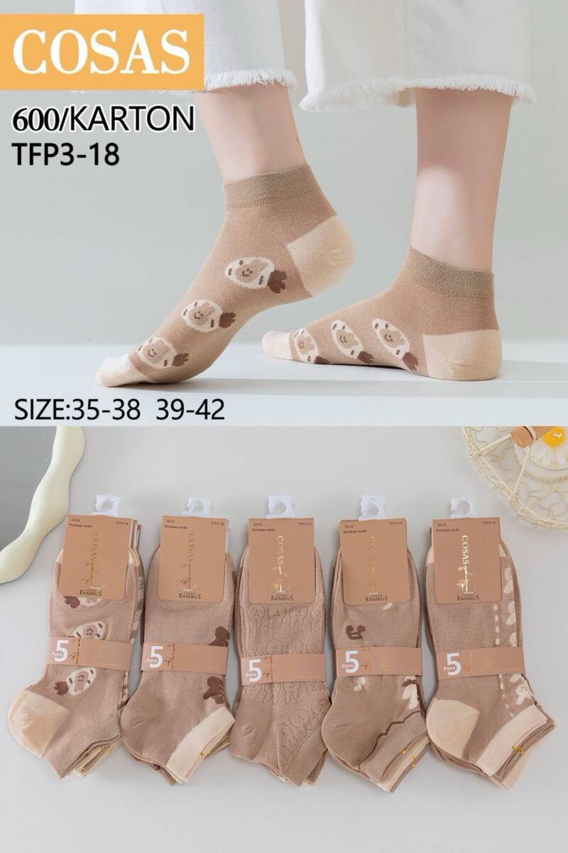 Skarpety damskie Roz 35-42, Mix kolor Paczka 40 szt